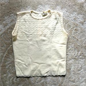Vintage 100% Virgin Cashmere Sleeveless Sweater